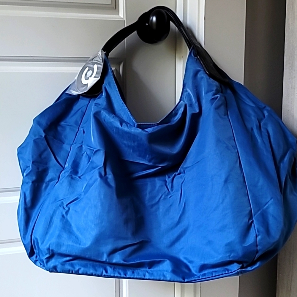 NWT Urban Oxide Vintage Victoria Nylon Large Hobo Bag, blue / cobalt
